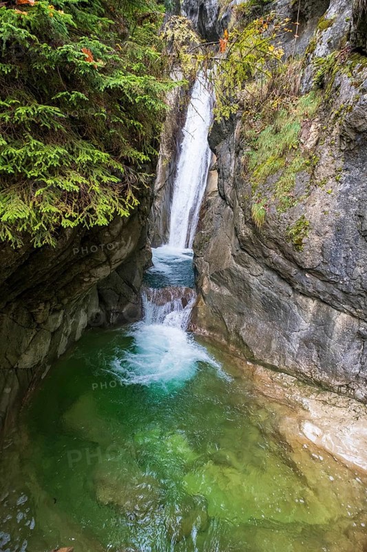 Waterfalls of the Auerbach at Tatzelwurm