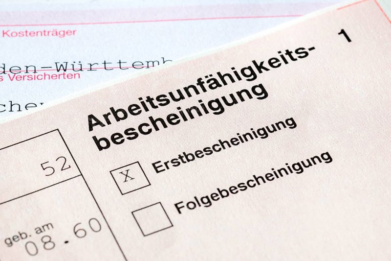 Certificate of incapacity for work