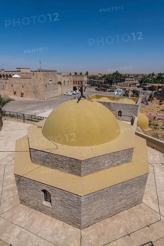Overlook ove the Saint Mar Behnam monastery