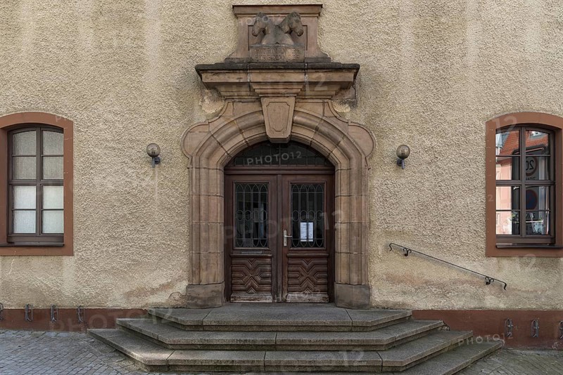 Entrance portal of a former brewery built around 1850
