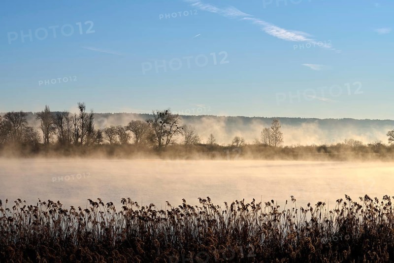 Lake Ammer in the morning with fog