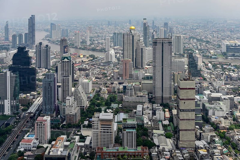 Skyline with State Tower Hotel Lebua