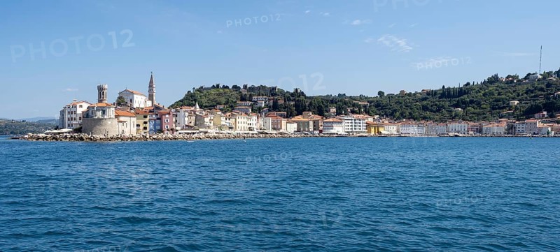 View of Piran from the sea