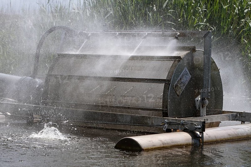 Water filter plant in the Peene Valley River Landscape nature Park