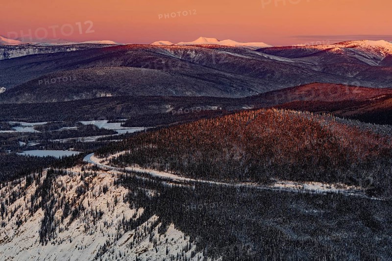 Winter atmosphere near Dawson City