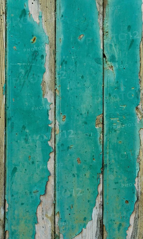 Green wooden pallets