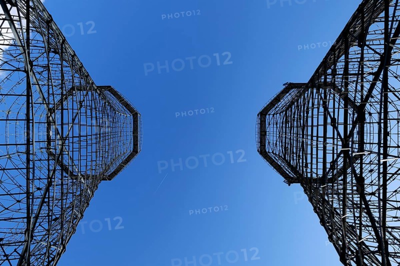 Gasometer skeleton on the site of the Zeche Zollverein coke oven