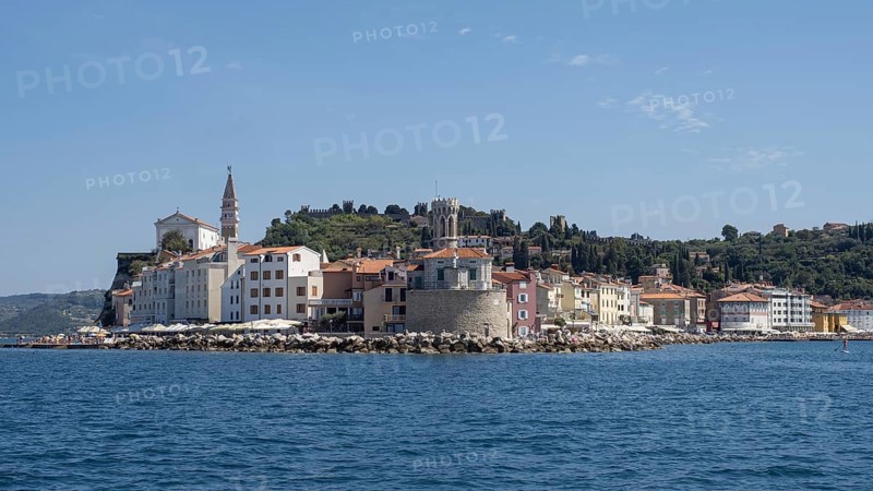 View of Piran from the sea
