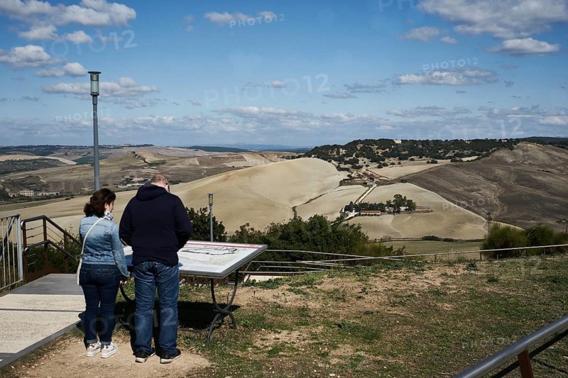 Viewpoint on the site of the Necropoli di Tarquinia