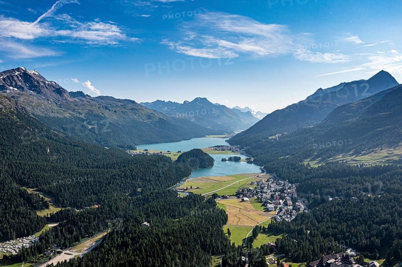Overlook over Silvaplana lake