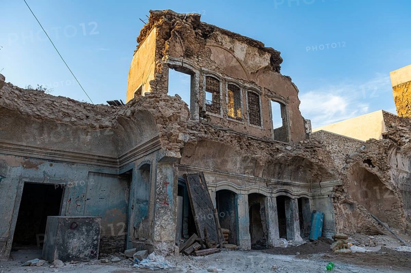 Destroyed houses from ISIS