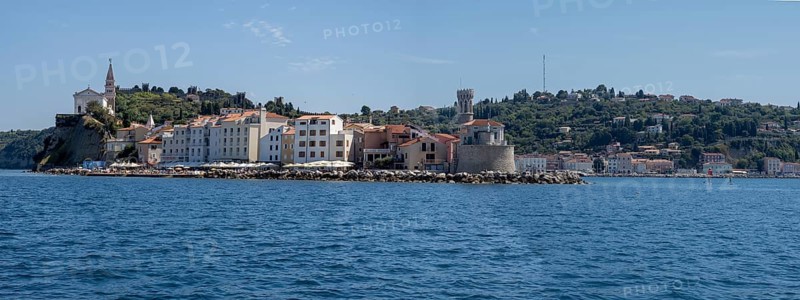 View of Piran from the sea