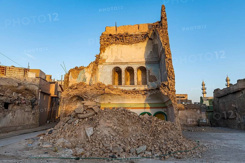 Destroyed houses from ISIS