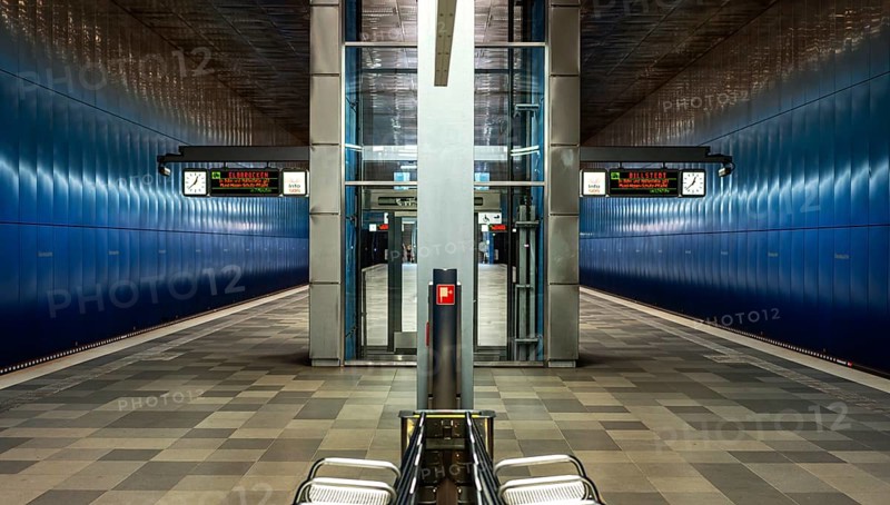 The Ueberseequartier underground station in Hamburg