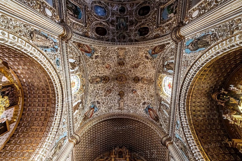 Beautiful interior of the Church of Santo Domingo de Guzman