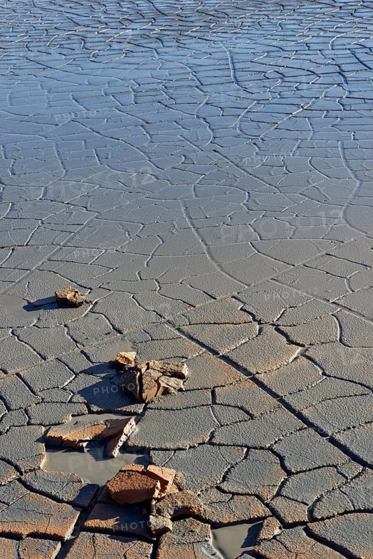 Torn opened earth in geothermal area Hverir