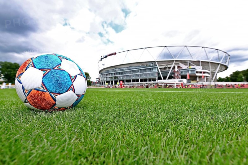 Derbystar League Ball and the Bayarena Leverkusen