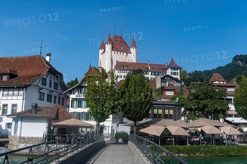 Thun castle overlooking Thun
