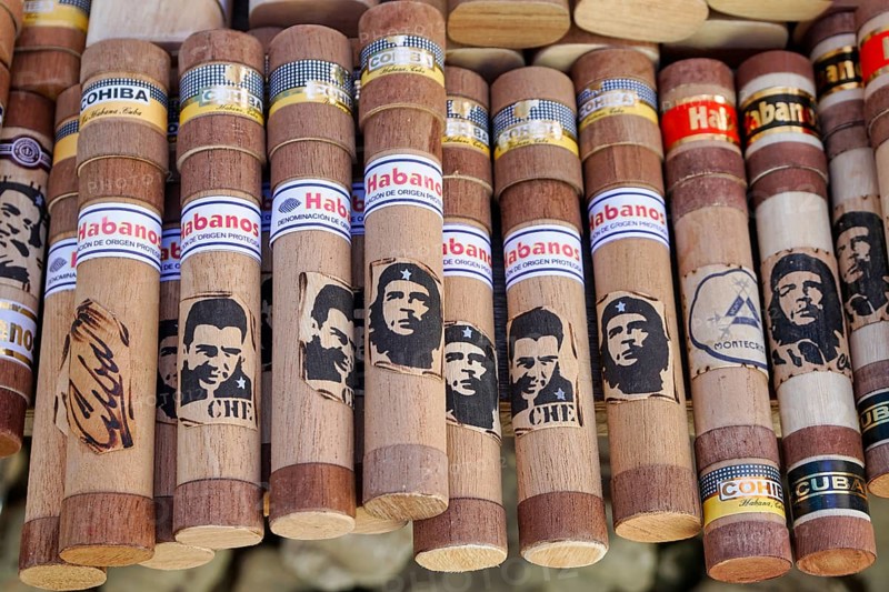 Cuban cigars in the cigar shop
