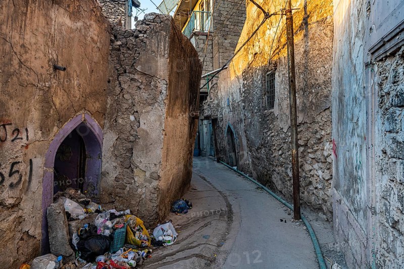 Destroyed houses from ISIS