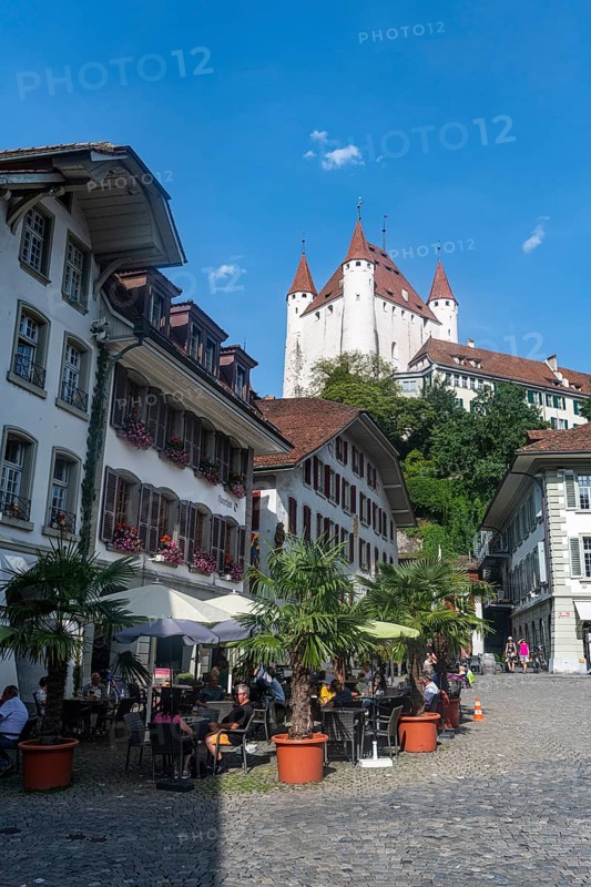 Thun castle overlooking Thun