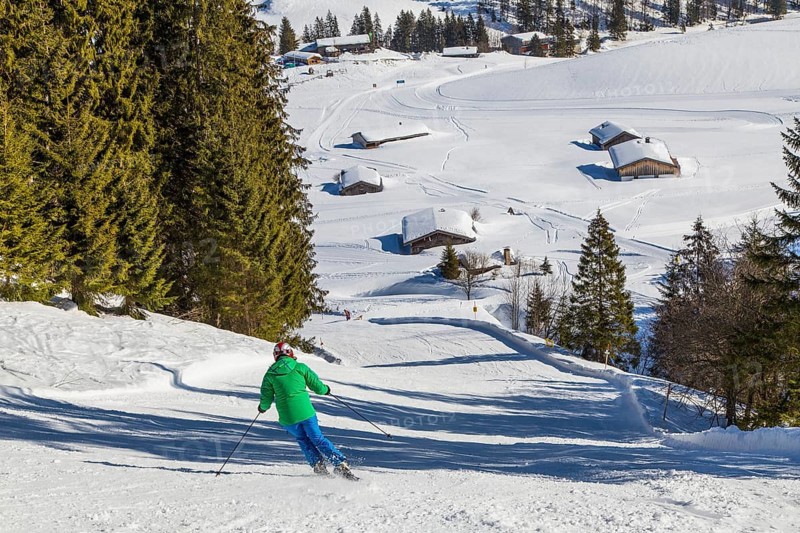 Finish slope of the Gruensee downhill run