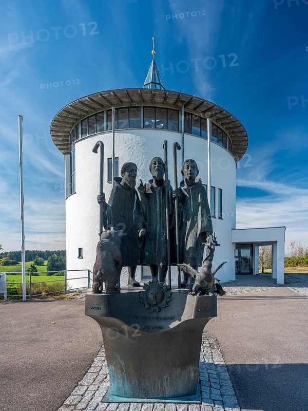 The group of figures of the three Allgaeu saints Gallus