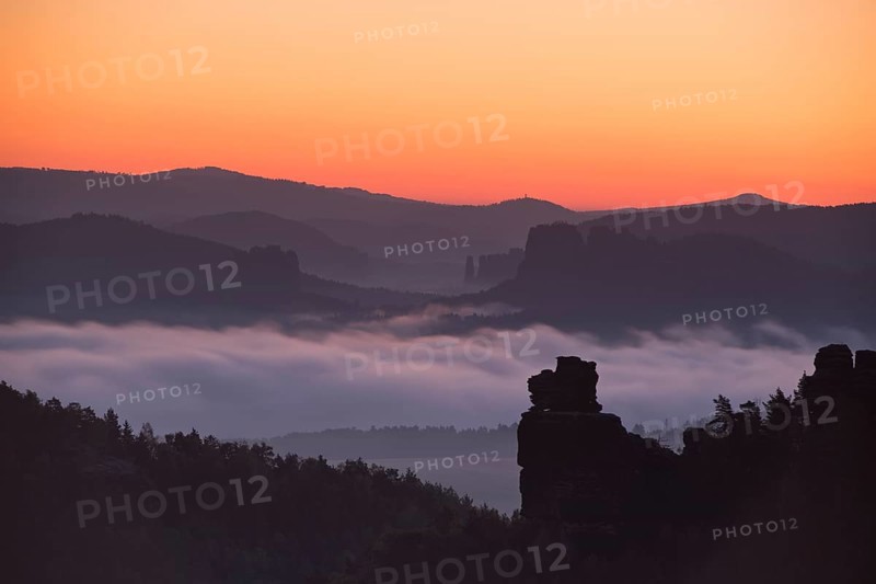 Sunrise in Saxon Switzerland