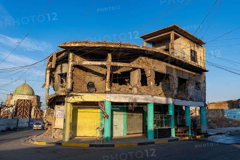 Destroyed houses from ISIS