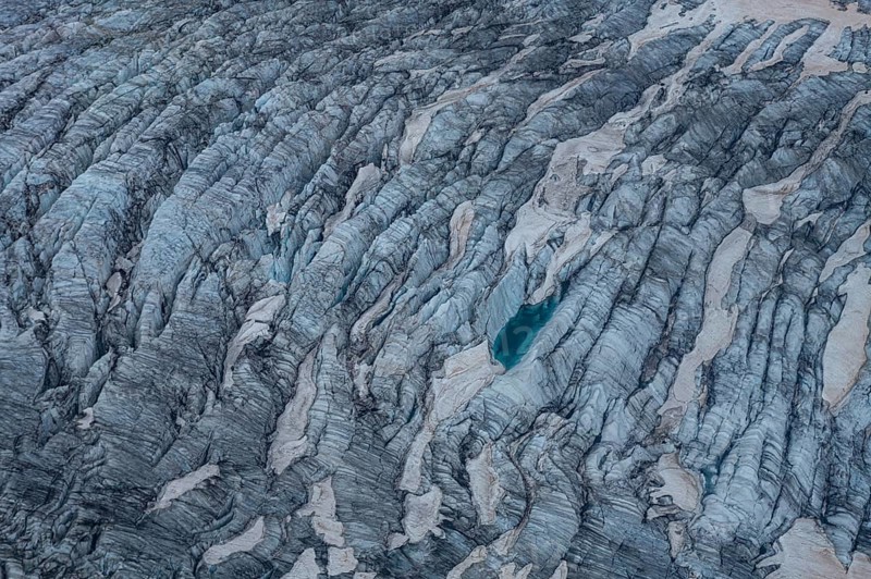 Close up of Little Matterhorn glacier