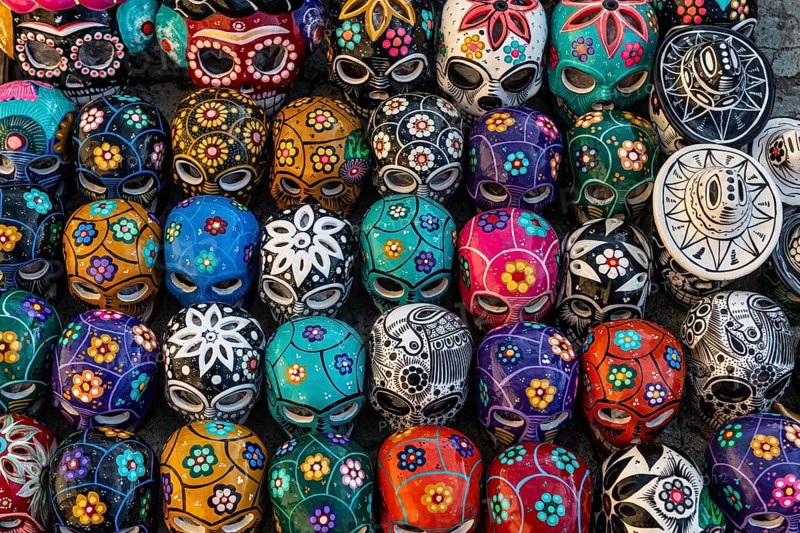 Masks as souvenirs for sale