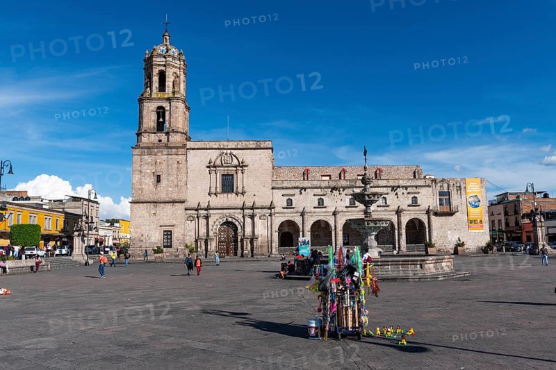 Valladolid square and the San Francisco de Assisi square Unesco site Morelia