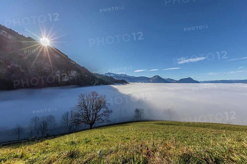 Sea of fog over the Vitznau region