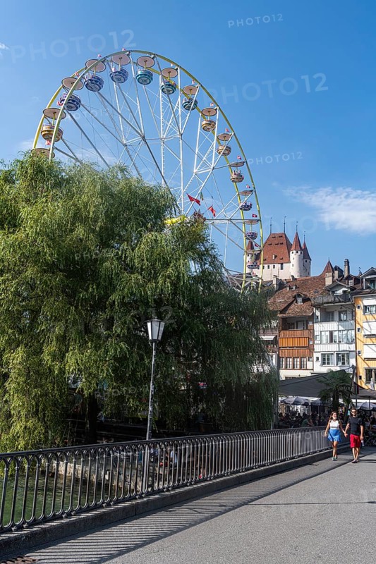Thun castle overlooking Thun