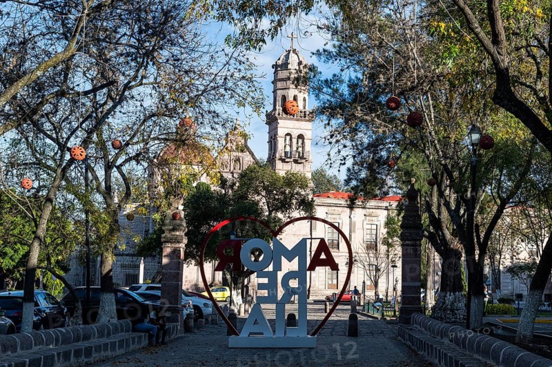 Pedestrian zone in the Unesco site Morelia