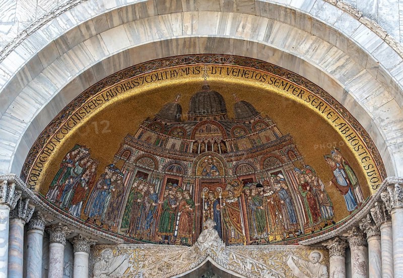 Deposition of relics of Saint Mark the Evangelist mosaic