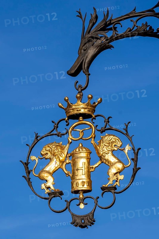 Guild sign in the historic old town