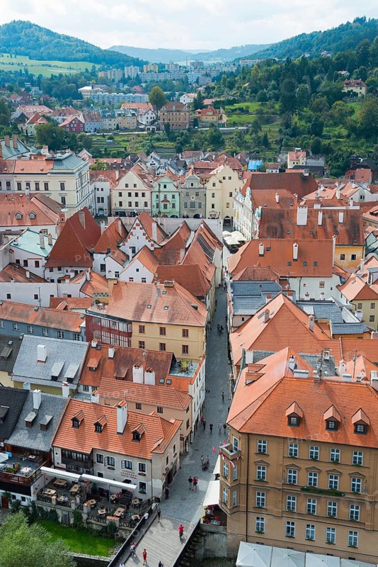 Town view from the castle tower