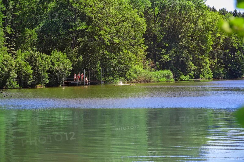Roggenburg pond path
