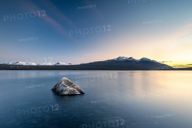 Lake Akkajaure and mountain range Akka