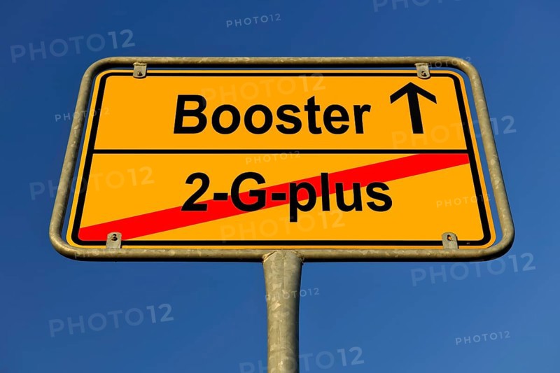 Symbolic image Booster vaccination to avoid the 2-G-plus rule