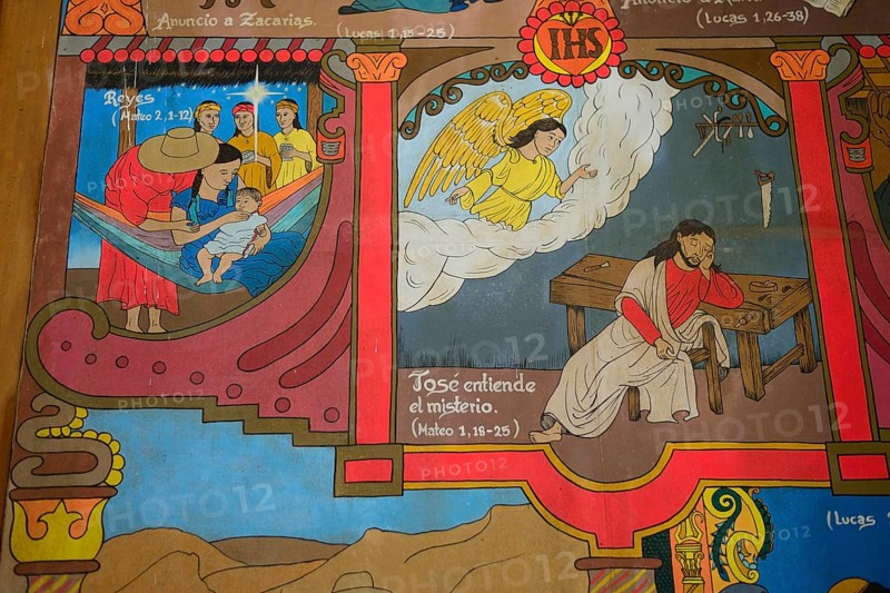 Mural painting in the church Iglesia de San Ignacio de Moxos