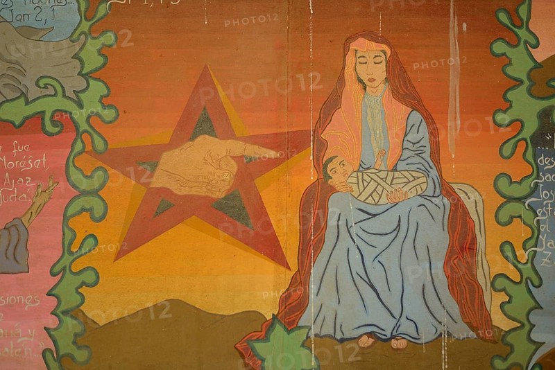 Mural painting in the church Iglesia de San Ignacio de Moxos