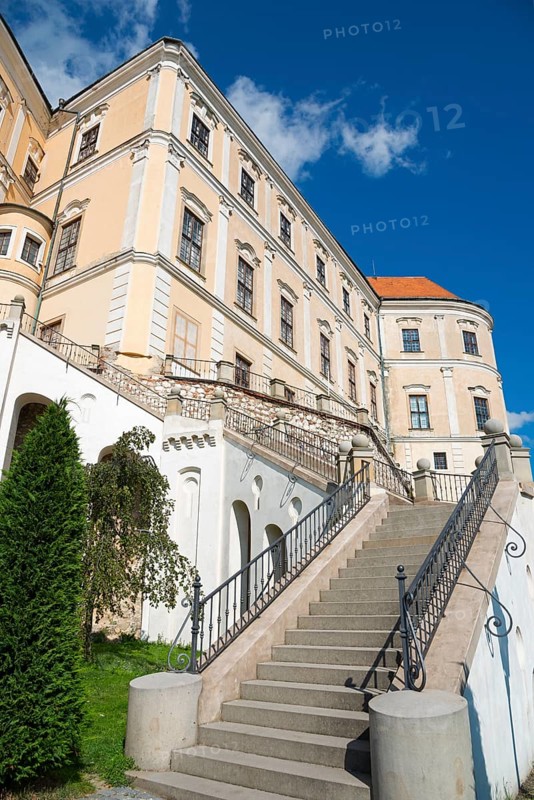 Stairs to Mikulov or Nikolsburg Castle