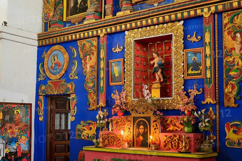 Altar in the church Iglesia de San Ignacio de Moxos