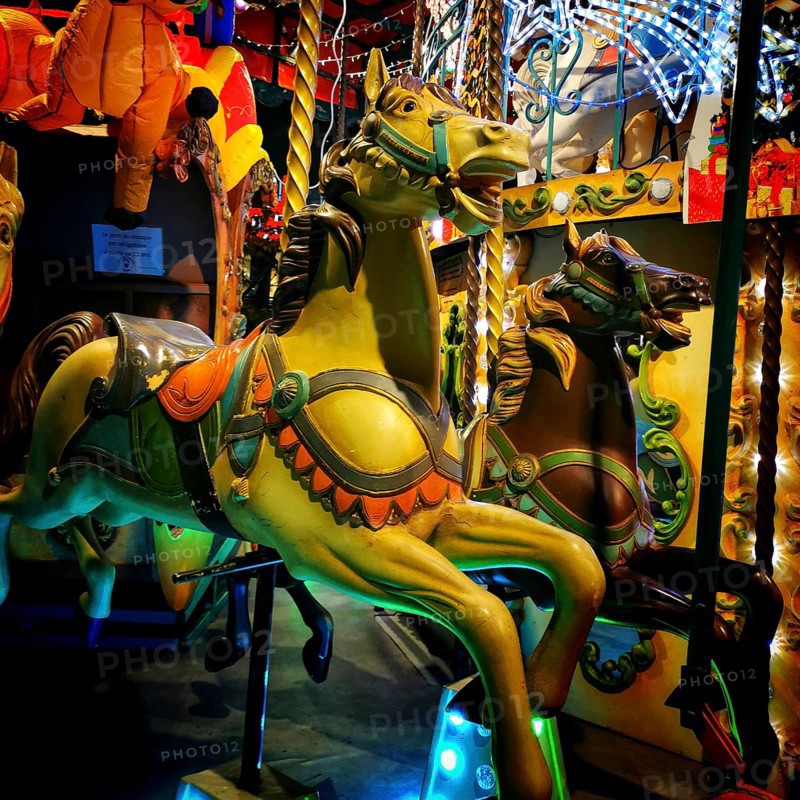 Carousel horses. France