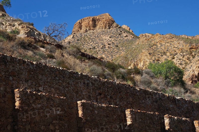 Mountain at the mine site from below