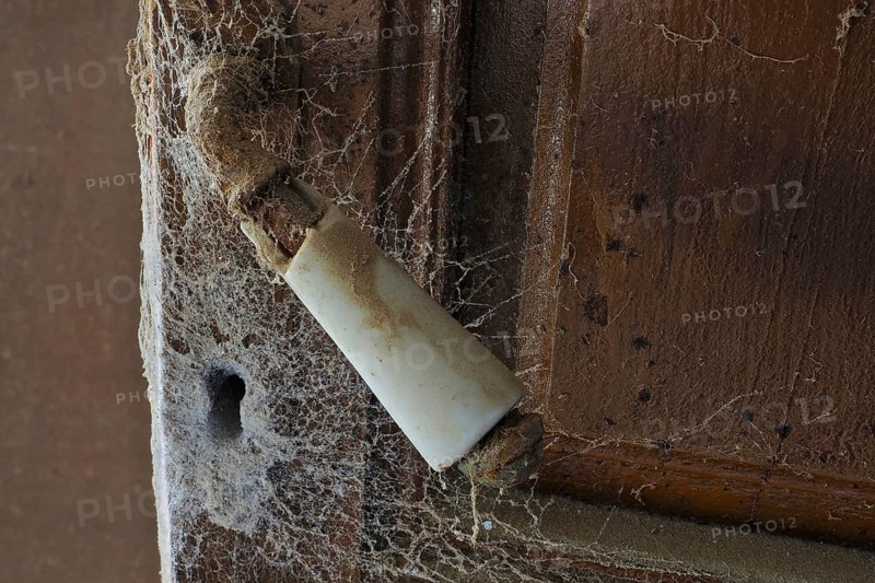 Old door with keyhole