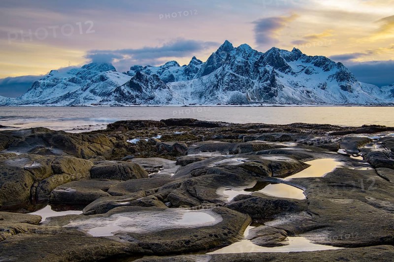 Winter Scandinavian landscape
