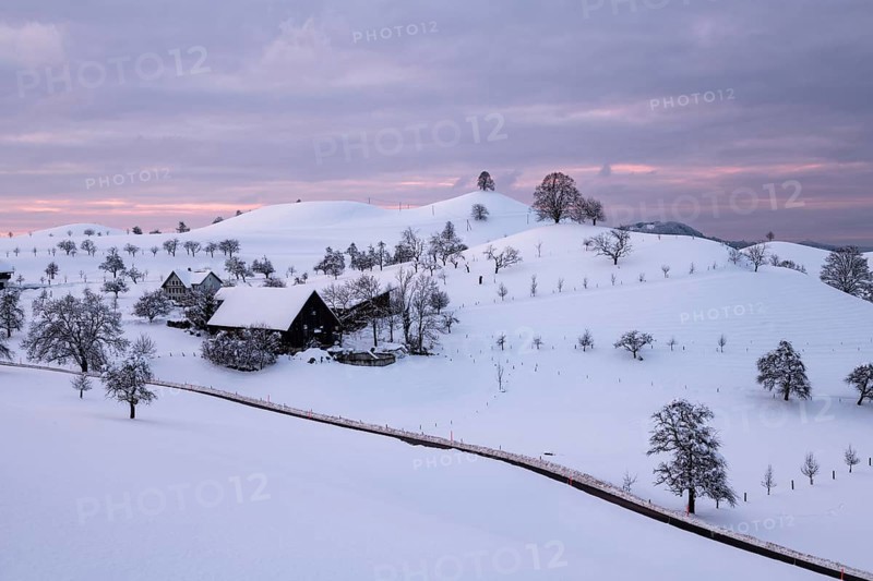 Winter landscape at Hirzel